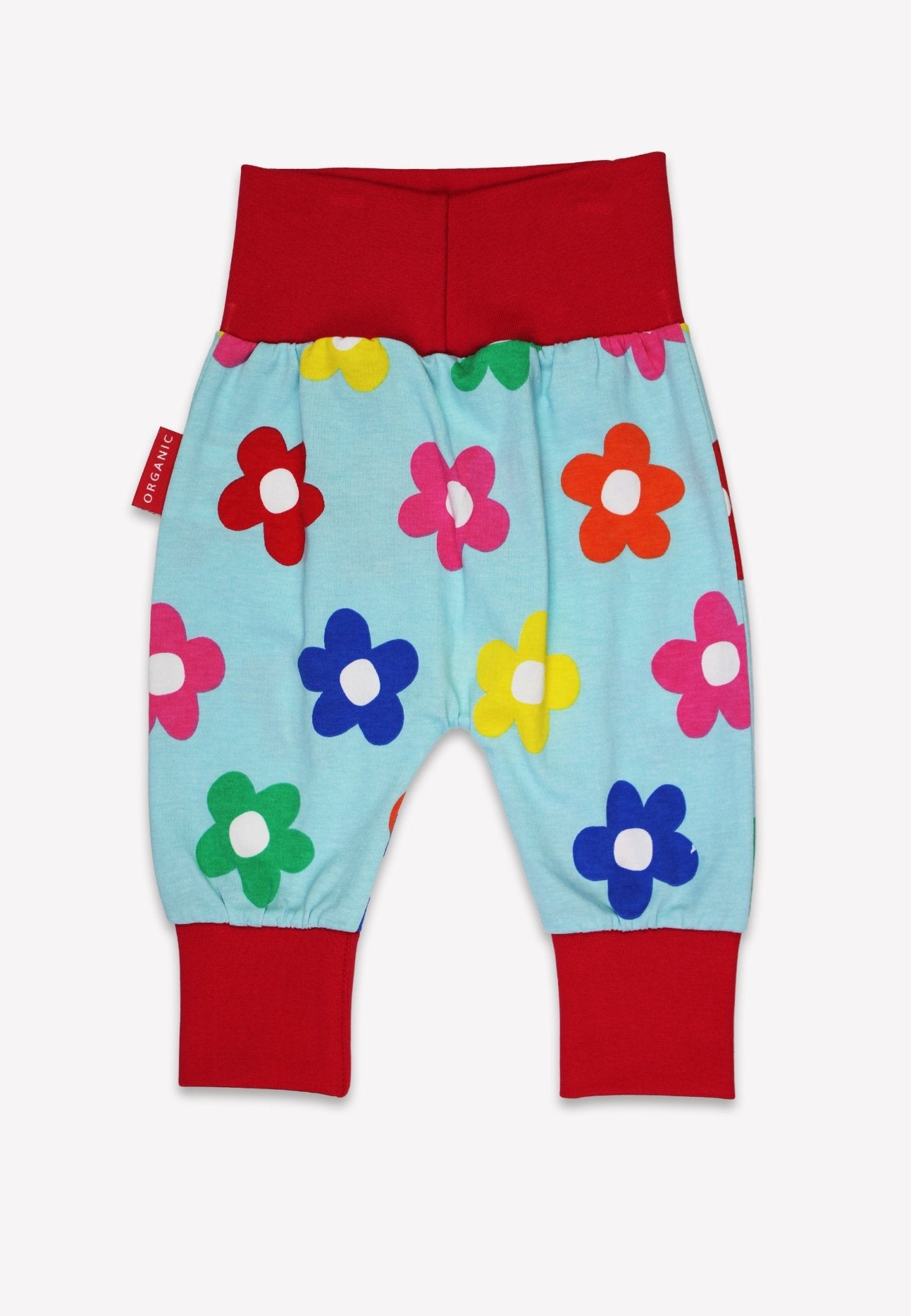Organic Rainbow Bloom Print Yoga Pants